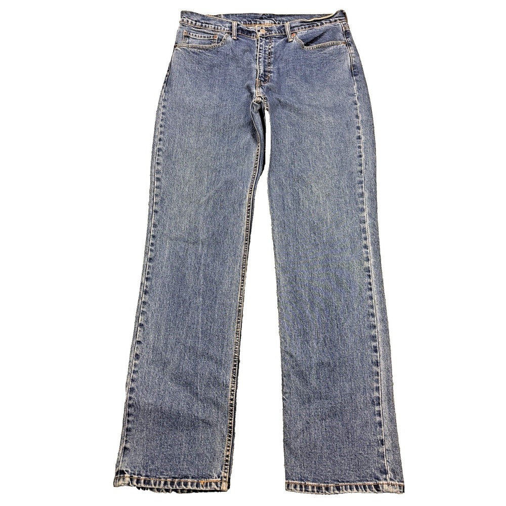 Levis 514 Jeans‎ Men 36x34 Blue Slim Straight Perfect Fade Denim